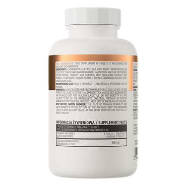 Chondroitin 800 mg. 60 tabletter