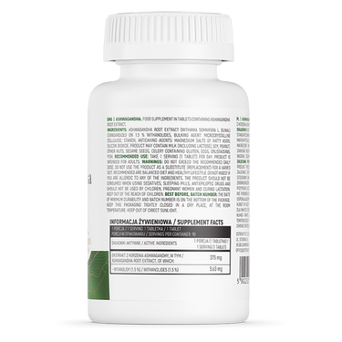 Ashwagandha, 60 tabletter. Vegansk