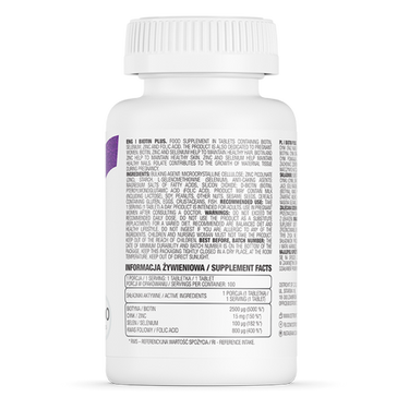 Biotin + Zink & Selen 100 tabletter