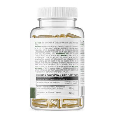 Chaga, Veganske, Hukommelses-og anti-aldrings Booster, 60 kapsler