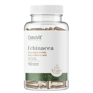 Echinacea, Rød solhat. 90 kapsler, veganske