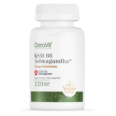 Ashwagandha, KSM-66, 120 tabletter. Veganske (midlertidig udsolgt!)