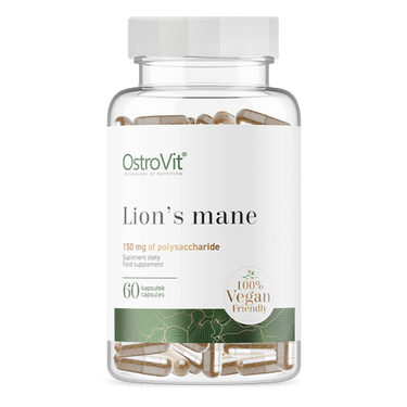 Lion's Mane, Hukommelses booster, 60 kapsler. Veganske (Kommer tilbage i uge 44!)