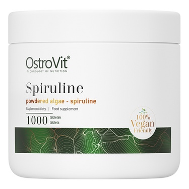 Spirulina, Superfood, Anti-oxidanter, Veganske. 1000 tabletter