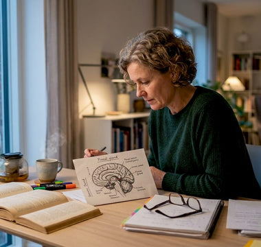 Kvinde fordyber sig i sammenhængen mellem melatonin og hjernens funktioner