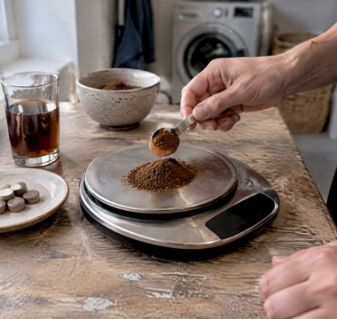Chaga-tabletter, pulver og flydende ekstrakt