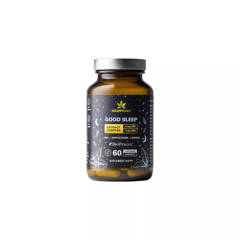 XL-large GOOD SLEEP, Melatonin 3 mg. + 5 planteekstrakter + 2 Canabionider, 60 kapsler (BLACK FRIDAY!)