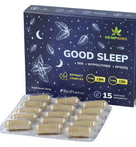 GOOD SLEEP, Melatonin 3 mg. + 5 planteekstrakter + 2 Canabionider