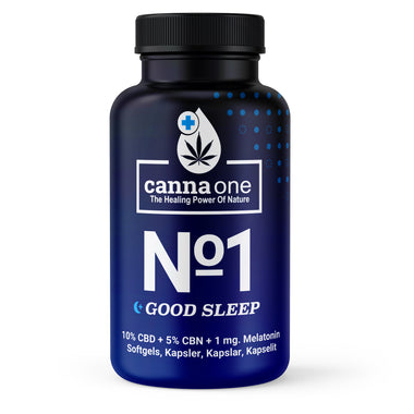 GOOD SLEEP, Melatonin + 2 Canabionider, 60 kapsler (Ny version!)