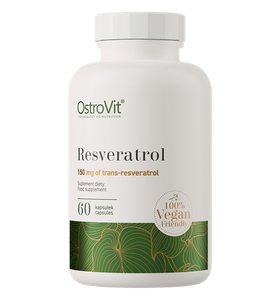 Resveratrol, Vegansk, 60 kapsler 150 mg.