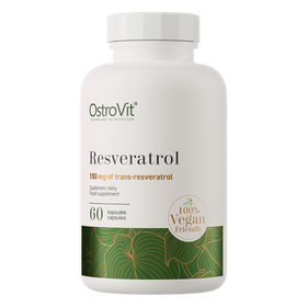 Resveratrol, Vegansk, 60 kapsler 150 mg.
