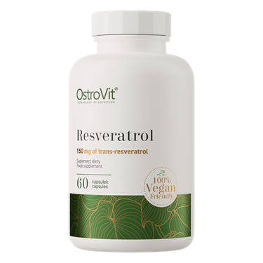 Resveratrol, Vegansk, 60 kapsler 150 mg.