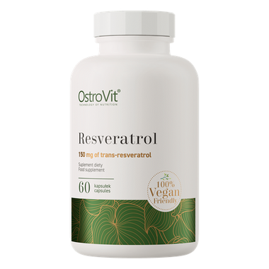 Resveratrol, Vegansk, 60 kapsler 150 mg.