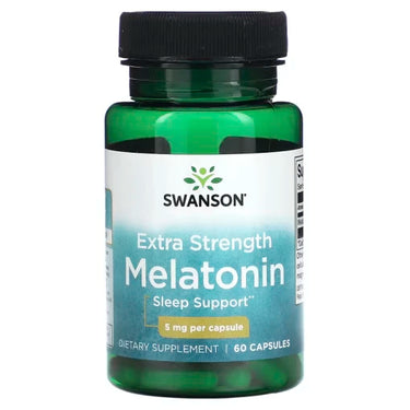 Swanson Melatonin, 5 mg. 60 Kapsler