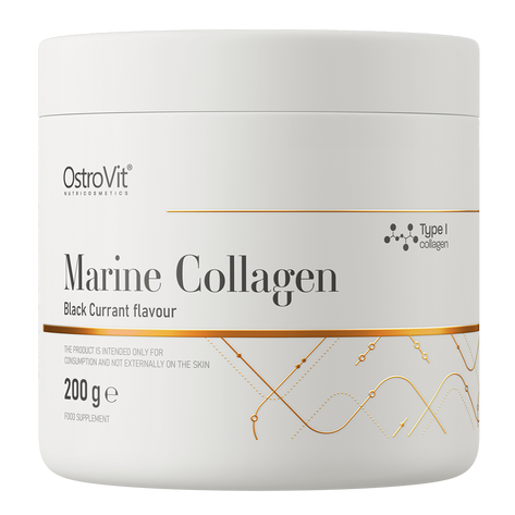 Kollagen, marin typ 1 med blåbärssmak. 200 gr.