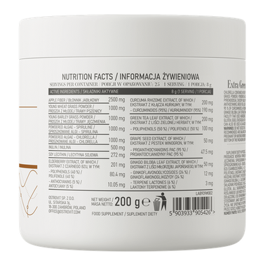 Extra Green Detox, 200 gr.