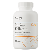 Collagen, Marine Type1 + Hyaluronsyre + Vitamin-C. 120 kapsler