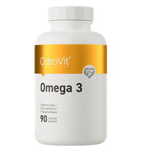 Omega 3 Fiske-olie, 90 kapsler/soft gels (Prisfald!!)