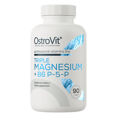 Magnesium Triple + B6 P-5-P,  90 kapsler