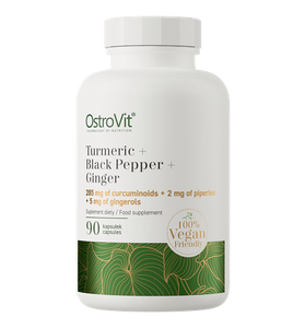 VEGANSK Gurgemeje, +Sort peber + Ingefær, 90 kapsler