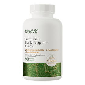 VEGANSK Gurgemeje, +Sort peber + Ingefær, 90 kapsler  (BLACK FRIDAY!)