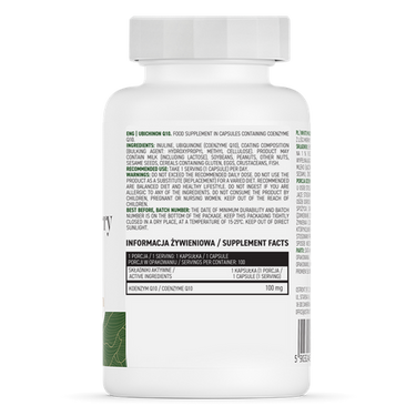 Ubiquinone Q10, Veganske, 100 mg, 60 kapsler