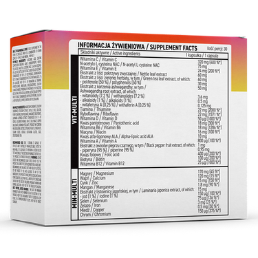 MULTIVITAMIN & MINERALER, 2 x 30 kapsler  (BLACK FRIDAY!)