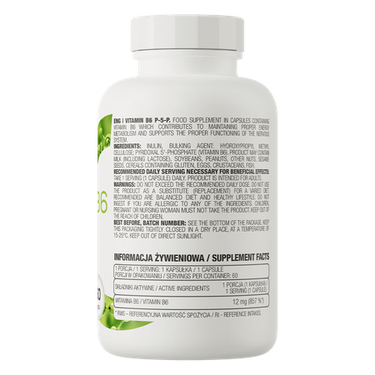 Vitamin B6 P-5-P,  60 kapsler