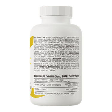 C-Vitamin. 500 mg. 90 tabletter