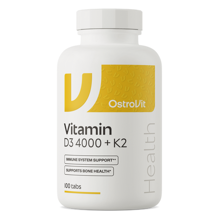 D-vitamin D3 4000 IE, 100 mcg, + K2. 110 st. tabletter