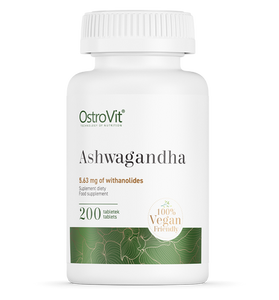 Ashwagandha, XL-pakke 200 tabletter. Veganske