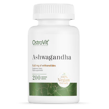 Ashwagandha, XL-pakke 200 tabletter. Veganske