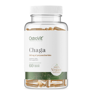 Chaga, Veganske, Hukommelses-og anti-aldrings Booster, 60 kapsler