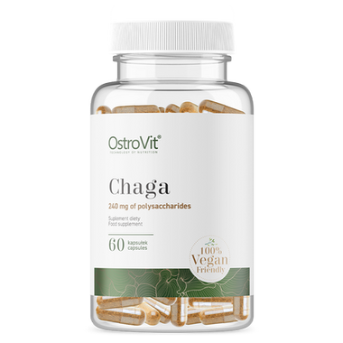 Chaga, Veganske, Hukommelses-og anti-aldrings Booster, 60 kapsler