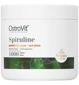 Spirulina, Superfood, Anti-oxidanter, Veganske. 1000 tabletter