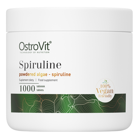 Spirulina, Superfood, Anti-oxidanter, Veganske. 1000 tabletter