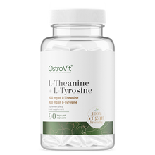 L-theanine+ L-Tyrosine, veganske. 90 kapsler