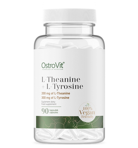 L-theanine+ L-Tyrosine, veganske. 90 kapsler