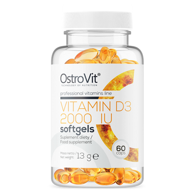 D-Vitamin D3 2000 IU, 50 mcg, 60 stk. softgels