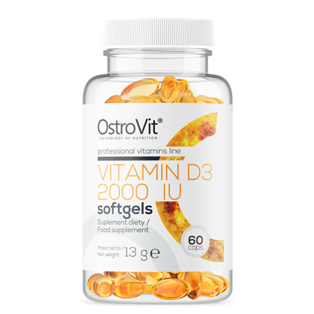 D-Vitamin D3 2000 IU, 50 mcg, 60 stk. softgels