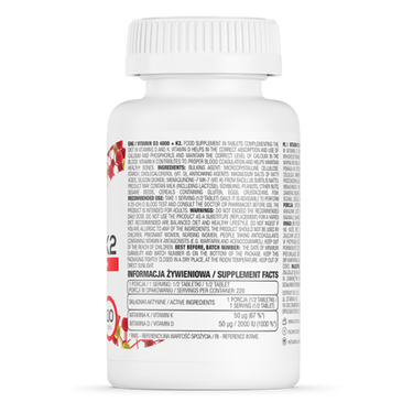 D-Vitamin D3 4000 IU, 100 mcg, + K2. 100 stk. tabletter (BLACK FRIDAY!)